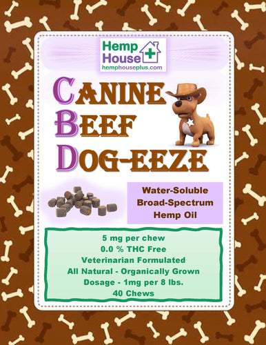 Canine Beef Dog-eeze  (40 Chews)